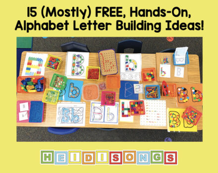 15 Mostly Free Alphabet Letter Building Ideas