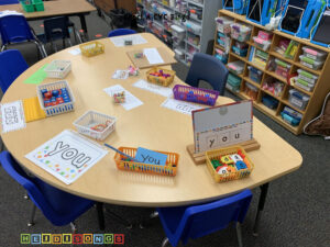 Sight Word Building Table