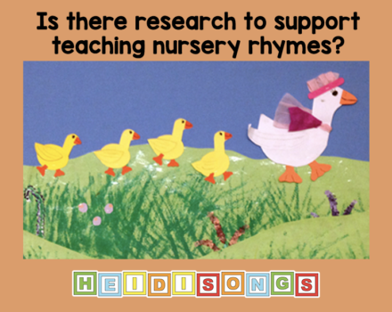 Is there research to support teaching nursery rhymes?