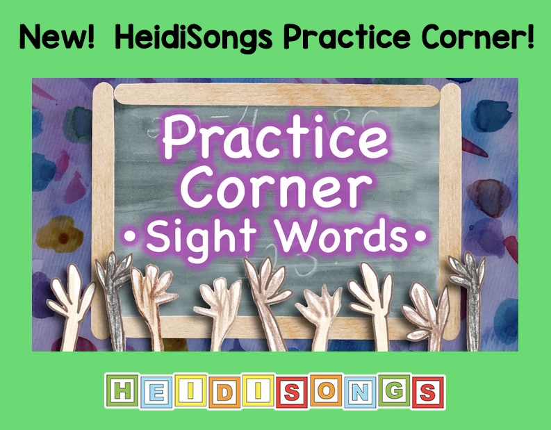 HeidiSongs.tv Practice Corner makes sight word review quick and efficient!